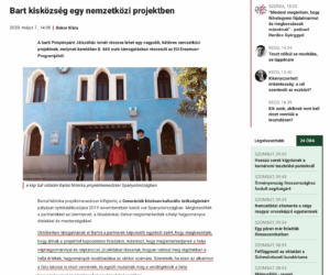 Article of the project in Slovakian newspaper.